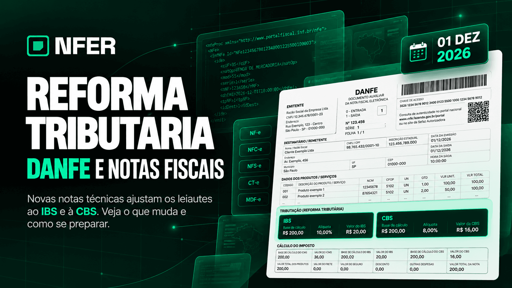 Reforma Tributária: Notas Técnicas Mudam DANFE e Documentos Fiscais (NT 2026.010 e NT 2026.008)