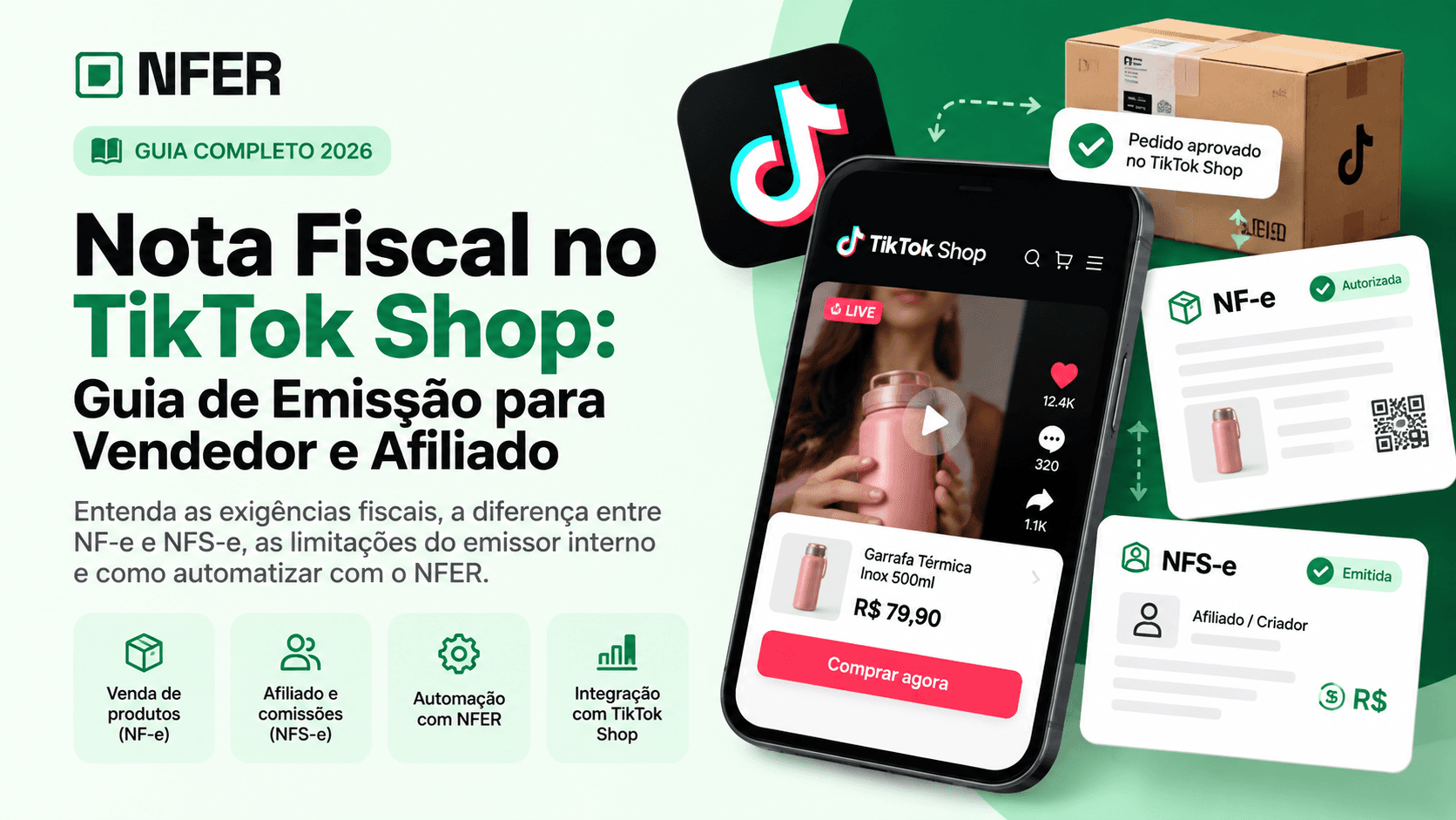 Nota Fiscal no TikTok Shop: Guia de Emissão para Vendedor e Afiliado